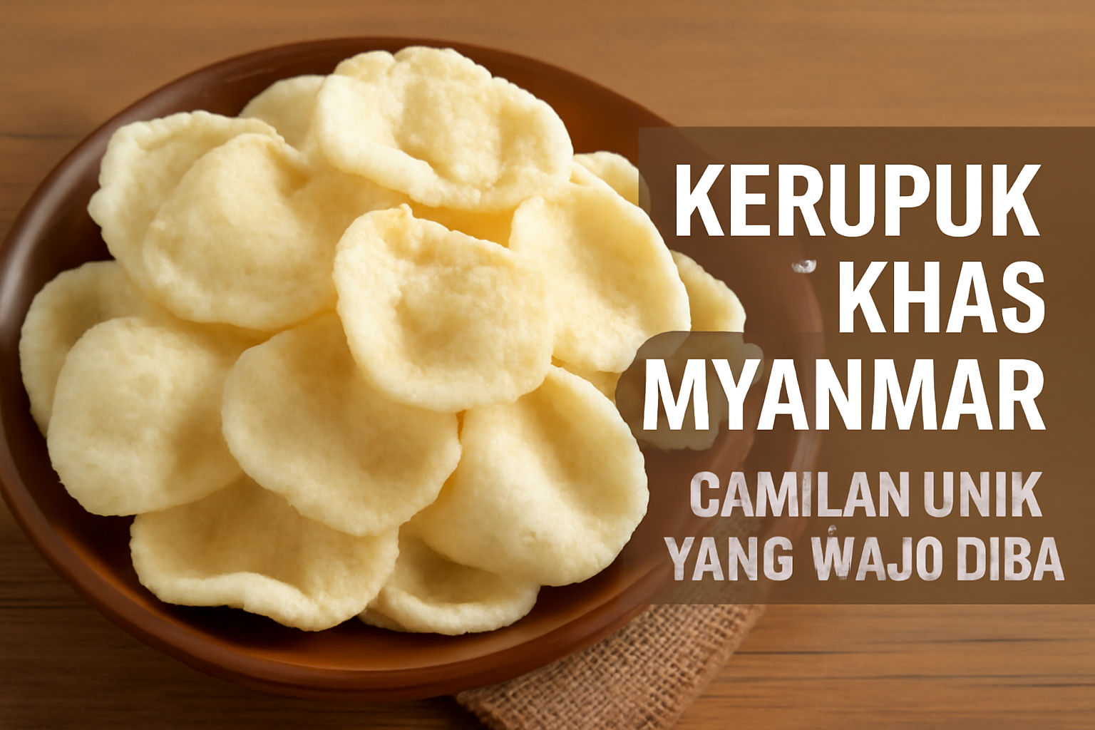kerupuk khas Myanmar
